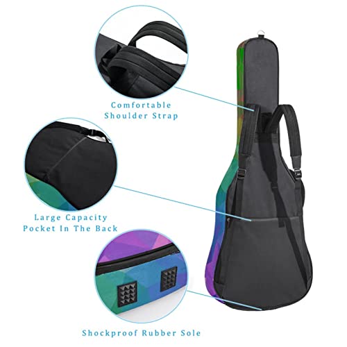 Housse de transport étanche pour guitare avec bandoulière réglable Motif cœur, Multicolore 06, 42.9×16.9×4.7 in… - Les Beatles, Paul McCartney, John Lennon, RIngo Starr, George Harrison Housse de transport étanche pour guitare avec bandoulière réglable Motif cœur, Multicolore 06, 42.9x16.9x4.7 in… – Image 4