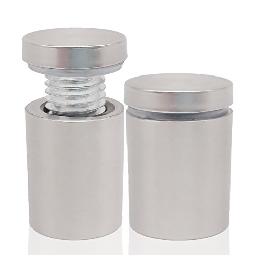 Lantee 20 Pcs 16 X 25Mm Wall Standoff Mounts Screws, 5/8 X 1 Inch Stainless Steel Mounting Hardware Bolts For Signs, Glass, Acrylic, Graphics, Panels #TOP29