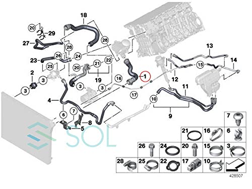 エンジンラジエーターホース部品 Compatible With 520i 528i 528i For XDrive F07 F10 Amazon.co.jp: BMW互換品 F10 F11 ラジエーター アッパーホース ウォーターホース クーラントホース 523i 528i  17127578399: 車＆バイク