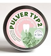 SCHETTLERs Poudre de brossage à dents bio type 2 | Craie médicinale de Rügen, sel de mer, herbes bio : Menthe poivrée, same...