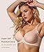 EvesLace Soft Lace Minimizer Bras for Women Underwire Plus Size Full Coverage Bras Unlined Sexy Bra Light Pink 34D