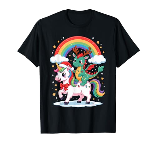Mythical Creature Lover Gifts - Dragon Unicorn Rainbow Dragons T-Shirt