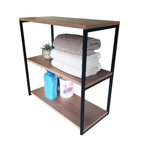 Prateleira Strassis Design SD-3210 Metal e MDF Cor: Preta