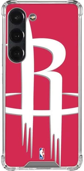 Skinit Clear Phone Case Compatible with Galaxy S23 - Officially Licensed NBA Houston Rockets Large Logo Design