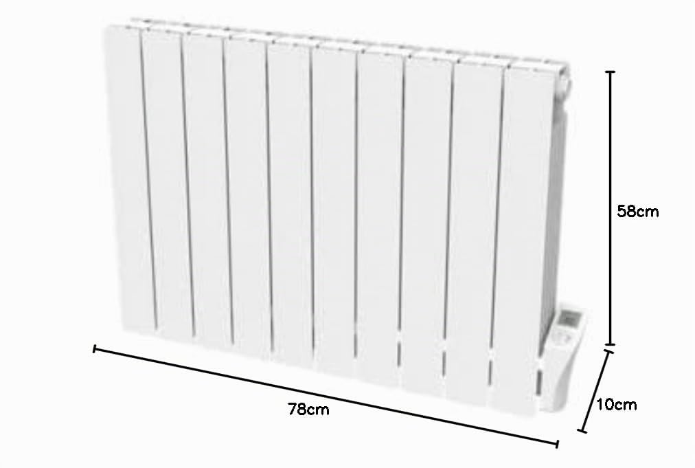 RADIATEUR A FLUIDE ELECTRIQUE CALOPORTEUR 1500 W H. 58 X L. 78 CM