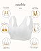 Coobie Seamless Comfort Bra,White,Large