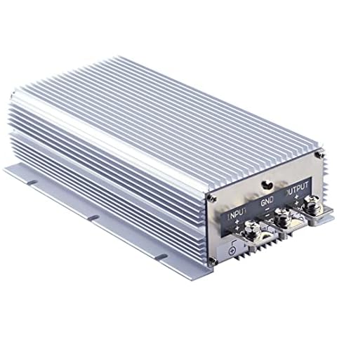 Cllena DC 24V Step Down to 13.8V 100A 1380W Converter Voltage Regulator, Waterproof DC/DC Voltage Reducer Buck Transformer Power Supply for Golf Cart Cover