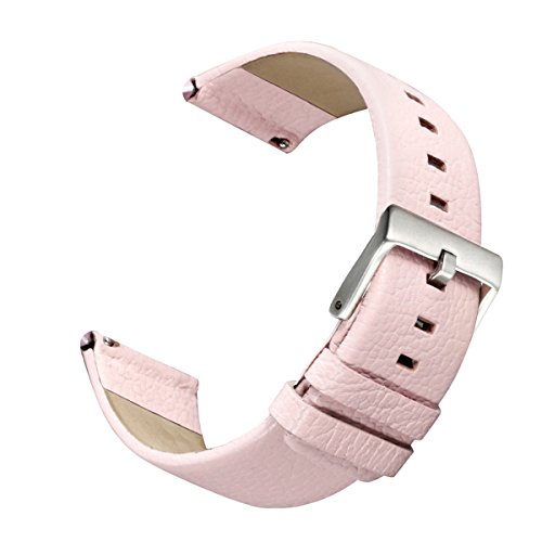 bayite for Fitbit Blaze Bands, Accessory Leather Wristband for Fitbit Blaze Smart Watch, Small, Light Pink 5.5-6.7 inches