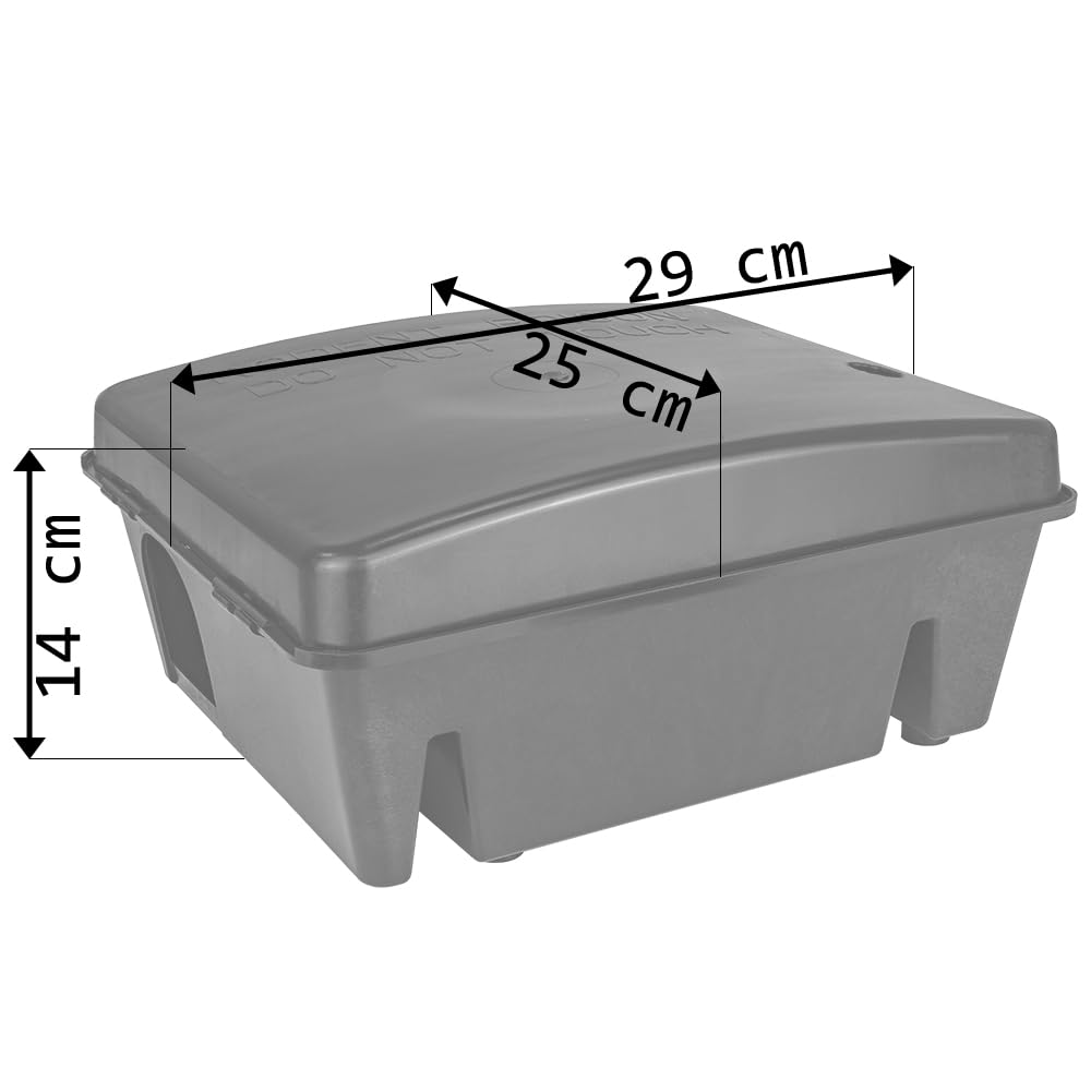 8x Scatola per esche Trappola per topi Bait Station Rat Sicuro per i Bambini Animaletti Interno Esterno Petigi