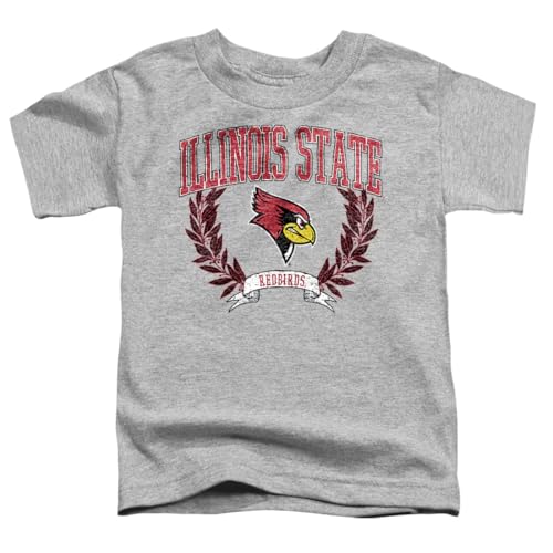 LOGOVISION Illinois State University Laurels Dark Kids T Shirt (2) for Toddler Boys and Girls, Athletic Heather