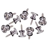 LIXSAZSE Mushrooms Head Akustikgitarren Gurtknöpfe, Verriegelungsstifte, robustes Ukulelen Gurtknopf Set, einfach zu verpacken, 10 Stück Gitarren Verriegelungsstifte enthalten.