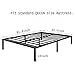 HAAGEEP Black Queen Bed Frame Metal No Box Spring Needed 14 Inch Platform Heavy Duty Beds Frames with Storage, BQ