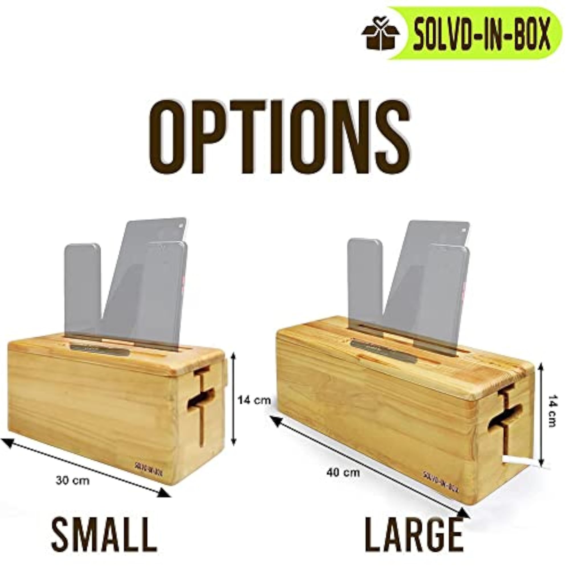 Cable Management Box with Power Strip