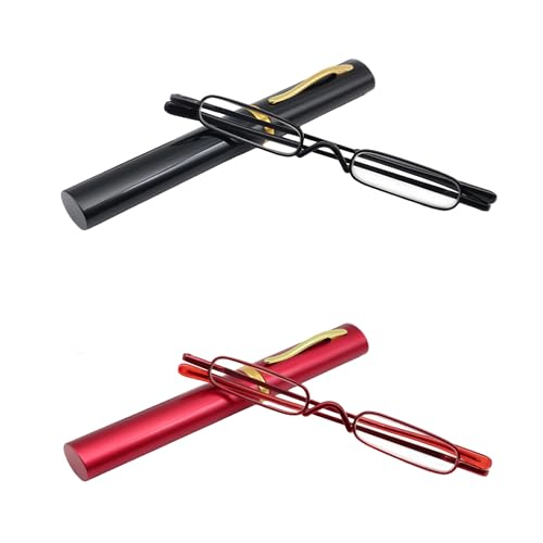 COVESATO Mini Slim Pen Reading Glasses 2 Pairs
