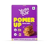 Yogabar Power Up 20g Protein Bar (5 Bars, Coffee Rush, No Added Sugar) 350g