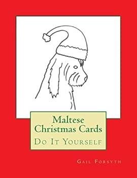 Paperback Maltese Christmas Cards: Do It Yourself Book