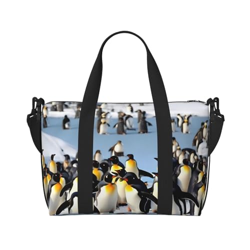 Bolsa de viaje versátil Happy Penguin, ligera, para hombre y mujer 2