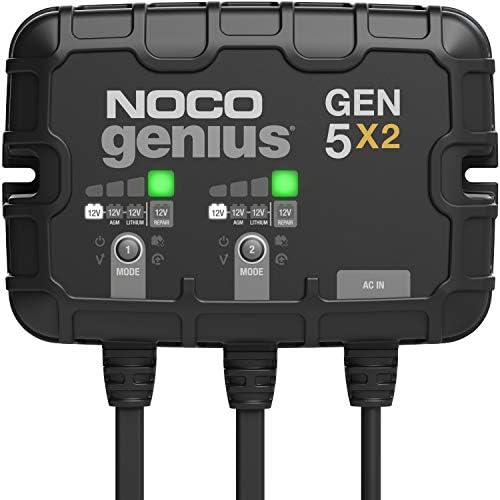 NOCO GEN5X2 12V 10A 2-Bank OnBoard Marine Battery Charger & Maintainer