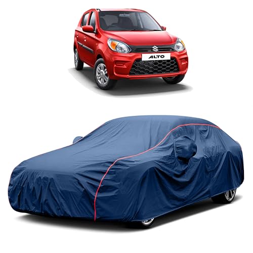 Image of Heavy-Duty Car Cover for Compatible with Maruti Alto 800 (2005 to 2025 All Models) Deluxe Car Protection Cover ? Waterproof & UV-Resistant All-Season Exterior Protection