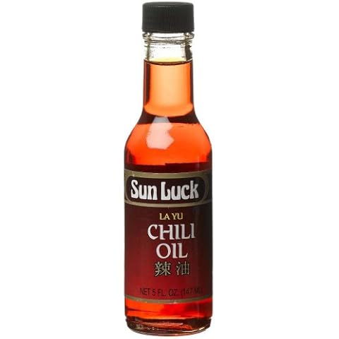 Sun Luck Oil, Hot Chili, 5-Ounce Glass Bottle (Pack of 6) Cover