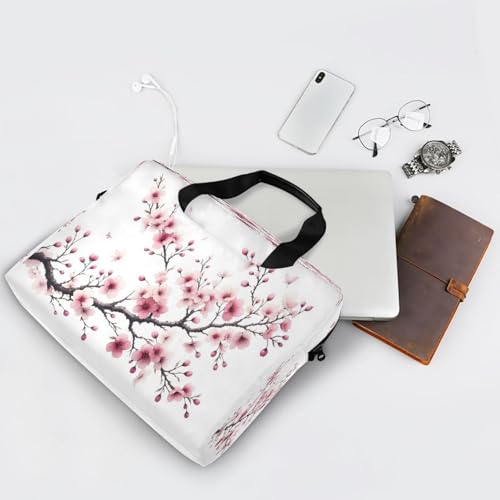 Maletín para portátil con diseño flores rosa miniatura 7