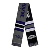 FOCO NFL Grey Woven Scarf (Baltimore Ravens)