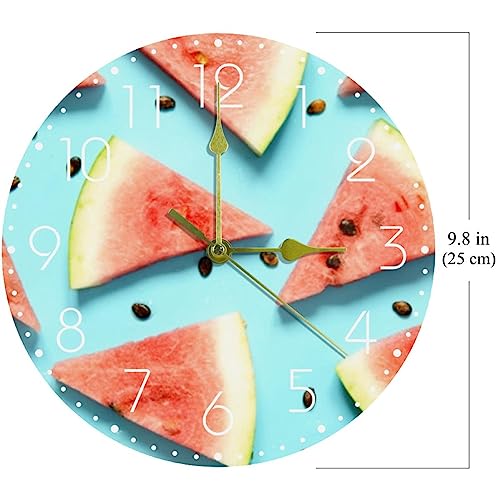 Horloge décorative design pastèque pour cadeau de cuisine - 7