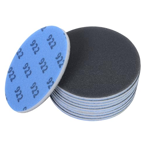 10 Stück Mesh Net Schleifpads Schleifscheibe grobes Schleifpad Rund Ohne Loch Trockene Schleifscheiben Exzenterschleifer (5 inch)