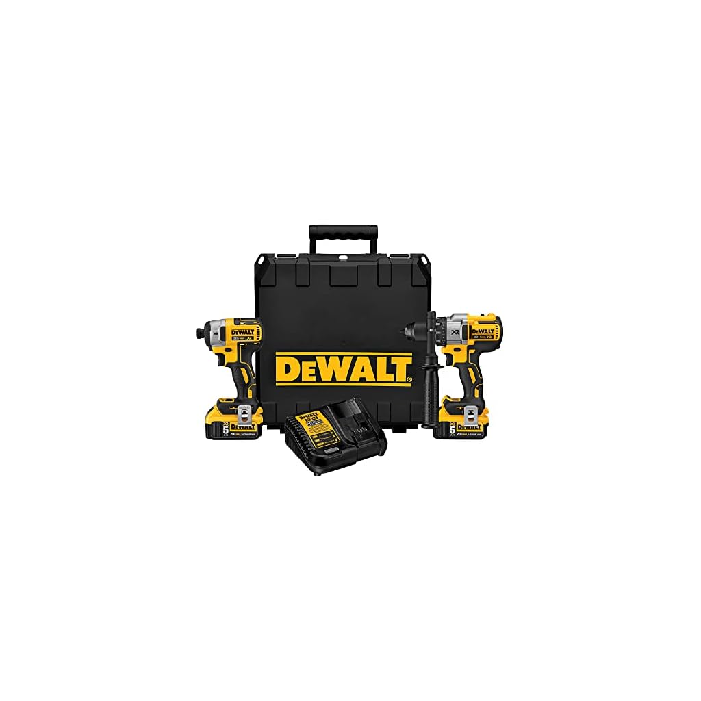 DEWALT-20V-MAX-Hammer-Drill-and-Impact-Driver-Cordless-Power-Tool-Combo-Kit-with-2-Batteries-and-Charger-DCK299P2