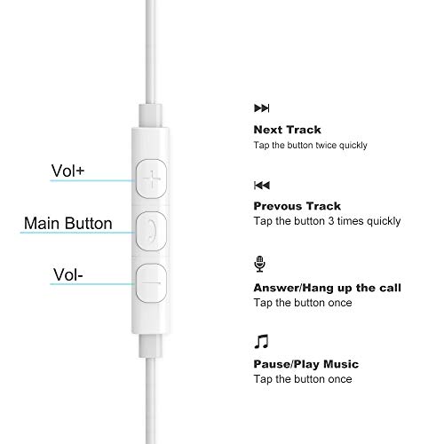 Dairle-Earpods-Lightning-MFi-Certifie-Noise-Cancelling-Earphones-Stereo-avec-Microphone-Controle-Volume-8-Pin-Ecouteurs-Intra-Auriculaires-Compatible-avec-iPhone-78PlusXXRXS-Max-Blanc