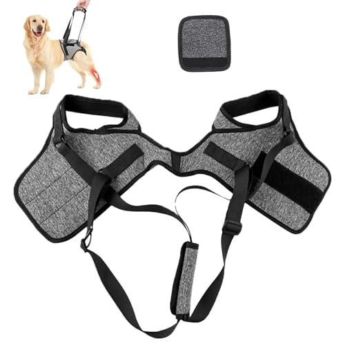 Xiciki Dog Lifting Harness, Leg Brace Slings for Small Medium Large Dogs, Adjustable Dog Support Harness for Back Legs Support Strap for Injured Disabled Elderly Dogs Walking Aid (L)