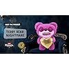 Fuggler Gold Fuggs by ZURU Funny Ugly Monster, Plush, Collectible, Toy (Teddy Bear Nightmare - Heart)