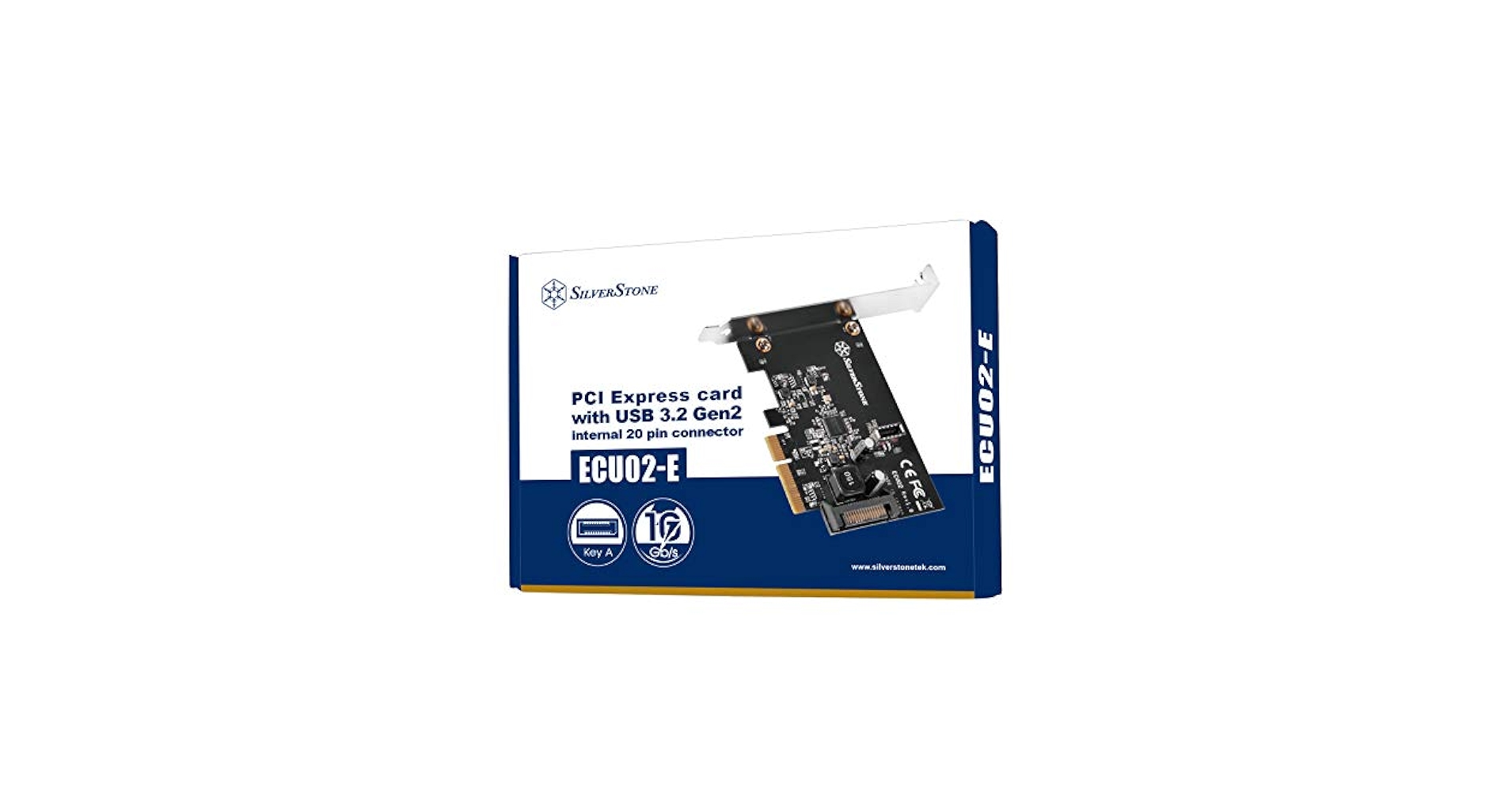 SILVERSTONE　インターフェイスカード SST-ECU02-E [USB3.2 Gen2] ECU02-E