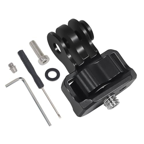 NovelGoal CNC �~�j�O�r�}�E���g 1/4 Arri �l�W�A�_�v�^�[ GoPro Hero 12 11 10 9 8 �J�����A�N�Z�T���[�ɑΉ� (�u���b�N)