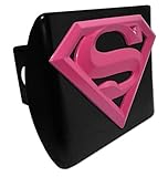 Elektroplate Officially Licensed Supergirl All Metal Black Hitch Cover for Trucks and SUVs | Fits Standard 2" Trailer Hitch Receivers | Premium Weatherproof