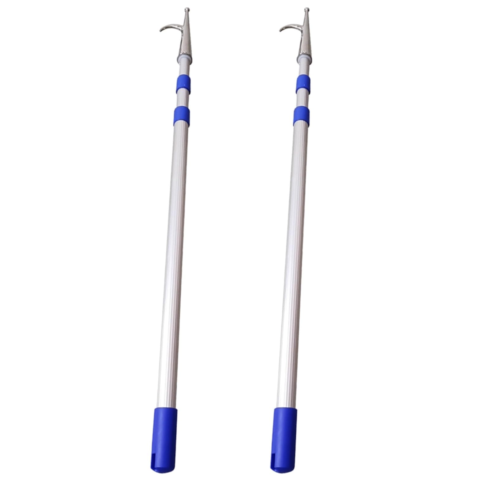Mezzo Marinaio Telescopico Asta per Gancio per Barche, Resistente, Ganci Estensibili Assistenzafacile Manovra delle Imbarcazioni, Aste per Scialuppe di Salvataggio Emergenza(2 PCS,3.0 m/9.8ft)