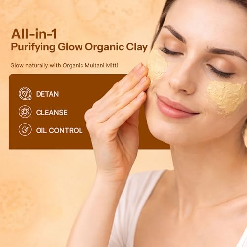 Image of TrendTree Multani Mitti Beauty Clay | 100% Pure Fuller's Earth for Face, Hair & Scalp Purification Rituals | 100g