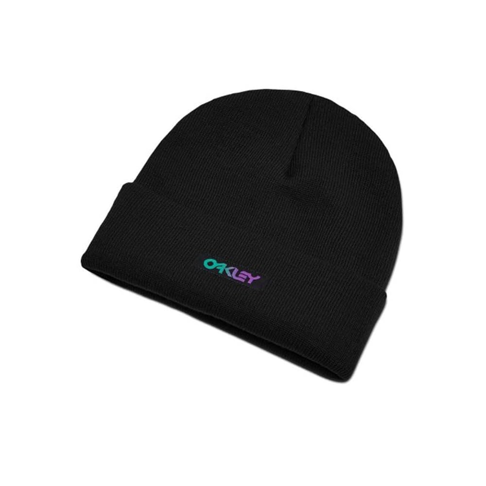 Oakley Men's Blackout B1b Gradient Patch Beanie Hat - One Size