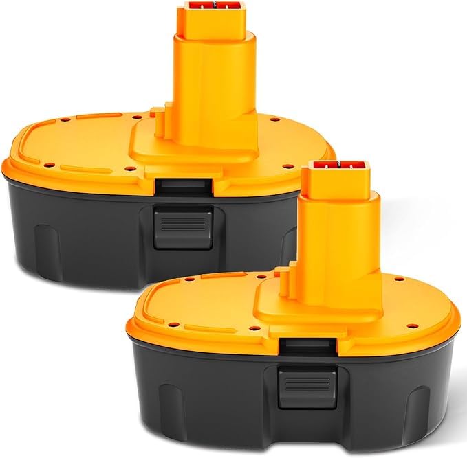 2 x Exemoro 18V 4.5Ah NI-MH Replacement Battery Tool Battery for Dewalt DC9096 DE9039 DE9095 DE9096 DE9098 DE9503 DW9095 DW9096 DW9098 (Red)