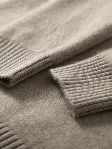 Men Cashmere Sweater Lapel Casual Pullover Autumn Winter Thick Long Sleeve Cashmere Knitwear Tops3
