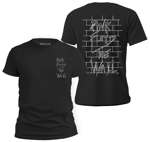 Tstars Pink Floyd The Wall Dark Side of The Moon Rock Band Tee for Men Classic Rock Front and Back T-Shirt