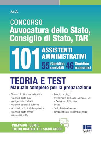 Concorso Avvocatura dello Stato, Consiglio di Stato, TAR 101 Assistenti Amministrativi.