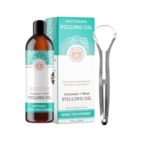 Enjuague Bucal Para Adultos | Enjuague Bucal Para Mal Aliento Con Raspador Lengua | 237ml Producto Natural Suave Para El Cuidado Personal De Toda La Familia