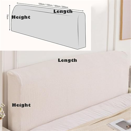Funda de cabecera de chenilla gruesa y suave para proteger camas King 3