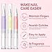PEACECOLOR 16Pcs Cuticle Oil Pen for Nails Portable Nail Moist Nail Strengthener Nails Care Kit for Treatment Care Nail Softener and Strengthener