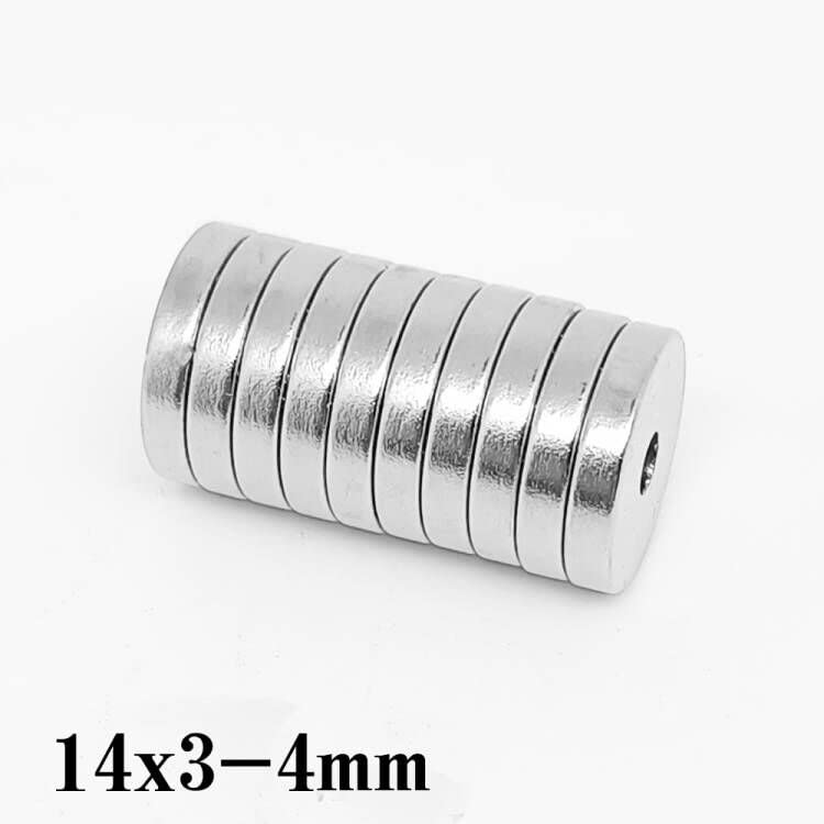 5/10/20/50/100PCS 14X3-4 mm Small Round 14X3 Hole 4mm 14x3-4mm Countersunk Neodymium Disc 14 * 3-4 Magnets(50PCS)