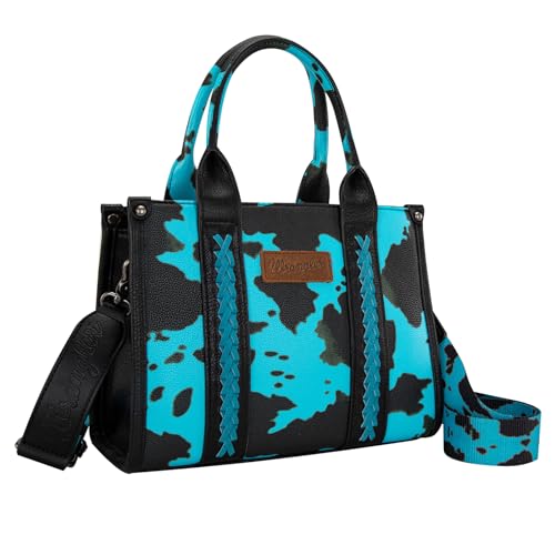 Image of Montana West x Wrangler Tote Bag for Women Western Cow Print Purse Designer Top Handle Handbags