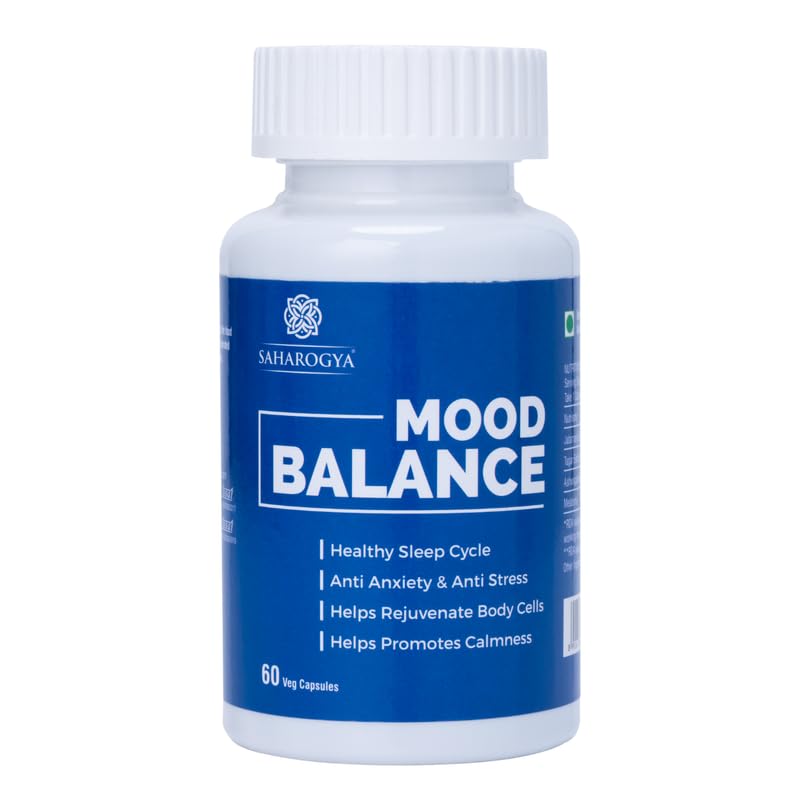 Mood Balance Tablets With Jatamansi Extract, Tagar Extract, Ashwagandha Extract & Melatonin (60 Tablets)