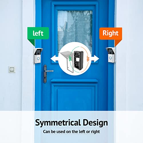 Ayotu Waterproof Adjustable 30 To 60 Degree Angle Mount For Video Doorbell 4/3/2/1S/(2020 Release), Doorbell Mounting Bracket Wedge Corner With Rain Shield, Black #TOP5