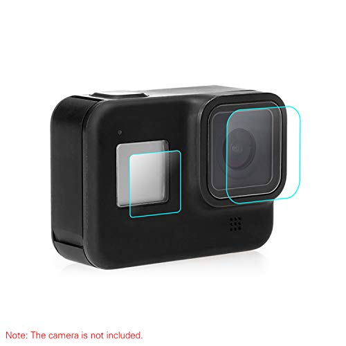 6pcs protetor de tela ultra-claro filme de tela de vidro temperado compatível com câmera gopro hero